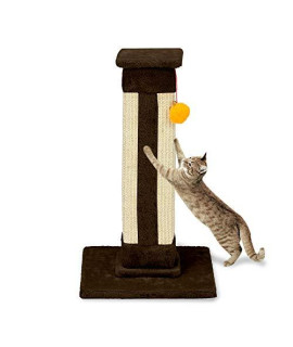 HOBBYZOO Cat Tower with One Interactive Bell Toy?Cat Climb Holder Tower Cat Tree (Cat Scratching Post)?Coffee