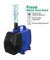 Knifel Submersible Pump 1056GPH Ultra Quiet with Dry Burning Protection 9.8ft Power Cord for Fountains, Hydroponics, Ponds, Aquariums & More???