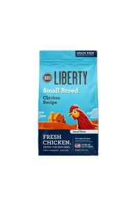 BIXBI Liberty Small Breed Grain Free Dry Dog Food, Chicken, 11 lbs - Fresh Meat, No Meat Meal, No Fillers - Gently Steamed & Cooked - No Soy, Corn, Rice or Wheat for Easy Digestion - USA Made