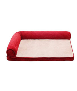 Na Qinghon Sofa-Style Orthopedic Pet Dog Bed Smallmediumlarge Pet Bed With Removable Cover Qinghon (Color : Style2 Size : 120905Cm)