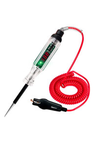 AWBLIN Automotive Test Light Digital LED circuit Tester, Dc 26V-32V Auto Electric Tester Light Tool with Voltmeter and Probe for checking Vehicle car Truck Motorcycle Boat Fuses and Battery Voltage