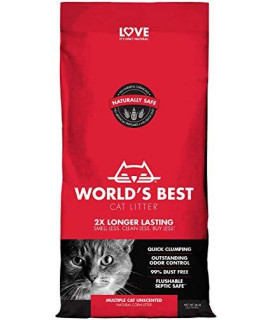 World's Best Cat Litter, Clumping Litter Formula for Multiple Cats, 28-Pounds (Pack of 3)