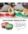 Rosymity Instant Noodle Dog Bed, Udon Noodle Nest Cat Bed Pad Pet Bed, Cat Nest Pad Udon Cup, INS Style Pet Nest, for Dogs & Cats - Multiple Styles, Sizes, and Colors