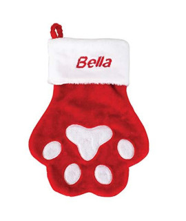 Fox Valley Traders Personalized Paw Print Stocking