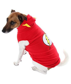 DC Comics The Flash Superhero Halloween Pet Costume For Small Sized Dogs Or Cats (Small)