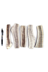 Perfect Pet Chews - Split Elk Antler Dog Chew - Grade A, All Natural, Organic, and Long Lasting Treats - Made from Naturally Shed Antlers in The USA (F. X-Large - Dog Weight 30-50 Lbs, 5 - Pack)