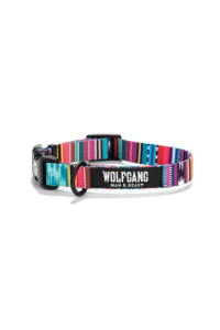 Wolfgang Man & Beast Premium Adjustable Dog Training Collar, Made in USA, Quetzal Print, Small (5/8 Inch x 8-12 Inch)