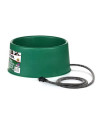 Farm Innovators P-60 1.5 Gallon 60 Watt Heated Pet Water Bowl, Thermostatic Control & Anti Chew Cord, Green (2 Pack)