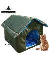 LANGYA Outdoor Cat House, Waterproof Thickened Cat Nest Tent Cabin, Outdoor Kitty House Cat Shelter for Your Cat Or Small Dog to Stay Warm & Dry