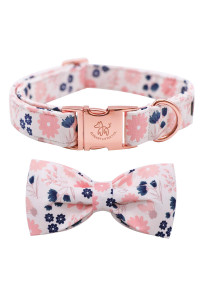 Elegant little tail Dog collar with Bow, Softcomfy Bowtie Dog collar, Adjustable Pet gift collars for Small Medium Large Dogs