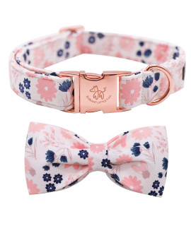 Elegant little tail Dog collar with Bow, Softcomfy Bowtie Dog collar, Adjustable Pet gift collars for Small Medium Large Dogs