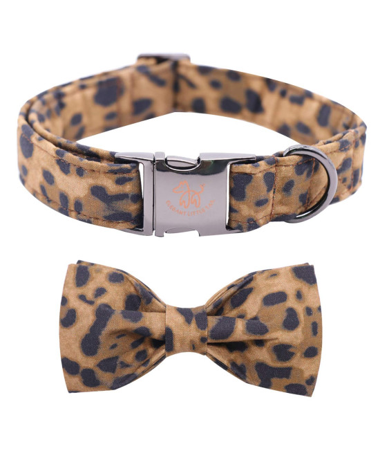 Elegant little tail Dog collar with Bow, Soft&comfy Bowtie Dog collar, Adjustable Pet gift collars for Small Medium Large Dogs