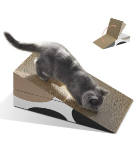 Msbc Cat Scratcher Cardboard, Kitty Cat Scratching Pad Recycle Corrugate Scratcher Cat Scratch Bed Long Lasting Reversable (Triangle)