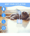 AJK Interactive Cat Toy Robotic,300 mAh Large Capacity Battery,Working 3 Hours, USB Rechargeable, Kitten Toys with 360
