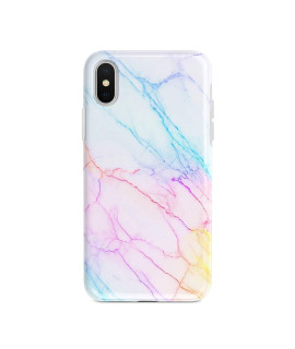 Ucolor Case Compatible With Iphone Xsx,Iphone 10 Protective Case Rainbow Marble Slim Soft Tpu Silicone Shockproof Cover Compatible Iphone Xsx10(58 Inch)