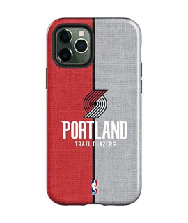 Skinit Impact Phone Case Compatible With Iphone 12 Pro Max - Officially Licensed Nba Portland Trail Blazers Canvas Design
