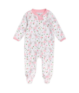 HonestBaby baby girls Organic cotton Footed Play Pajamas and Toddler Sleepers, Tutu cute, 3-6 Months US