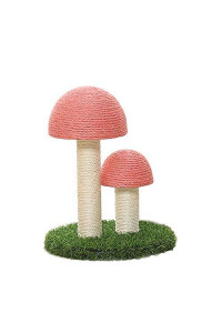 GREENWISH Cat Scratching Post, The Mushrooms Cats Scratcher, Sisal Rope Kitten Tree Tower Scratch Pole Claws Care Cats Scratching Toy Furniture Scratch Deterrent Accessories for Cats,Pets