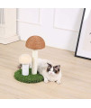GREENWISH Cat Scratching Post, The Mushrooms Cats Scratcher, Sisal Rope Kitten Tree Tower Scratch Pole Claws Care Cats Scratching Toy Furniture Scratch Deterrent Accessories for Cats,Pets