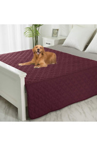 SPXTEX Dog Bed Covers Dog Pet Pads Puppy Pads Washable Pee Pads for Dog Blankets for Couch Protection Super Soft Pet Bed Covers for Dog Training Pads 1 Piece 82x82 Burgundy+Pink
