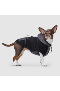 Canada Pooch Cool Factor Dog Hoodie Black and Grey Size 20, X-Large, Black / Gray