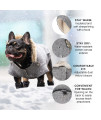 Canada Pooch Winter Dog Coat Water-Resistant Insulated Dog Jacket Faux-Fur Trim Dog Parka Coat for Dogs - Salt & Pepper, Size 28