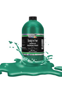 Pouring Masters Aqua Metallic Pearl Acrylic Ready to Pour Pouring Paint - Premium 32-Ounce Pre-Mixed Water-Based - for canvas, Wood, Paper, crafts, Tile, Rocks and More