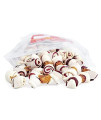 2-3" Triple Flavor Rawhide Mini Bones USA Chicken Wrapped, Beef, Pork Flavor Dog Treats for Small Dogs (50 Pack)