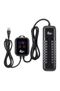 AQQA Submersible Aquarium Heater,100W/200W/300W/500W/800W/1200W Fish Tank Heater,External Temperature Controller LED Temperature Display with 2 Suction Cups Suitable for Saltwater and Freshwater