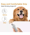 dog nail grinder, pet nail grinder for dogs suit for small medium or large dogs & cats,with LED light Upgraded 2-Speed Electric Rechargeable pet nail grinder quiet free painless nail trimmers & file