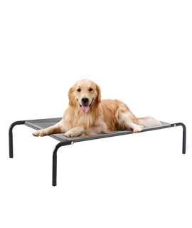 WESTERN HOME WH Elevated Dog Bed cot, Raised Portable Pet Beds for Extra Large Medium Small Dogs with Breathable Mesh, Indoor and Outdoor, Stable Frame & Durable Supportive Teslin Recyclable Mesh