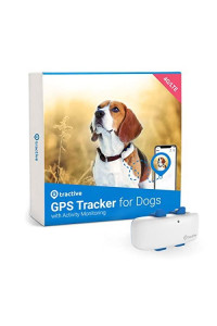 Tractive Waterproof Gps Dog Tracker - Location & Activity, Unlimited Range & Works With Any Collar (White)