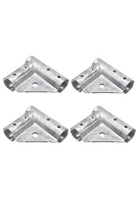 Plum Fittings 1 3/8 x 1 3/8 Chain Link Fence Top Gate Corner | Pressed Steel Top Gate Corner | Top Gate Elbow | Pack of 4