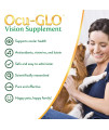 Ocu-GLO Cat & Dog Senior Supplement for Eye Support - Soft Chews Vision Vitamins Supplements for Large and Small Pets Care with Lutein, Omega-3 Fatty Acids, Grape Seed Extract & Antioxidants
