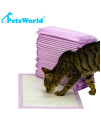 PETSWORLD Fresh Scented Cat Pads Refills for Tidy Cats Breeze Litter System 100 Pads for Cat Litter Box, 16.9x11.4 Inch