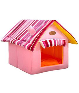 Heated Pet Houses, Dog House Cat Bed House, Cat Tent Bed,Winter Warm Foldable Non-Slip Outdoor Pet Kennel Cozy Dog House Cat Sofa Puppy Bed