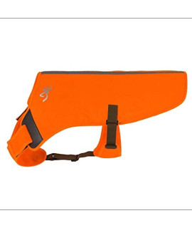 Browning Pet Vests, Hi Vis Adjustable Safety for Dogs, Safety Orange, Medium (P000038680103)