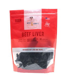 Mika & Sammys gourmet Beef Liver Jerky Dog Treats Made in The USA (Beef Liver 12 Oz)