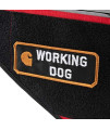 Carhartt Nylon Ripstop Service Dog Harness, High Risk Red/Carhartt Brown, X-Large