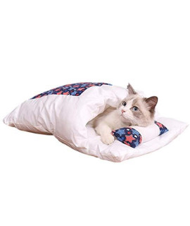 Cat Bed Mat, Removable Washable Pet Sleeping Bag, Pet Bed for Cats and Small Dogs, Self Warming Cat Cave Bed, Winter Pet Supplies