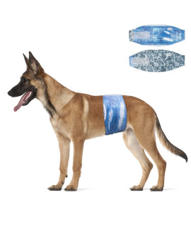 Dono Disposable Male Dog Wraps, Wider Doggie Puppy Diapers 48 Count Male Belly Bands, Super Absorbent, Leak-Proof Fit, Excitable Urination, Incontinence (L)