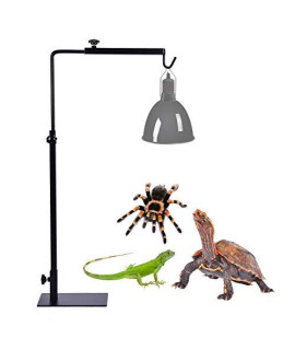 Large Reptile lamp Stand Fixed Bracket Adjustable Floor Light Stand, Light Stand Heat Lamp Stand Metal Lamp Support for Amphibians and Lizards, Turtles and Snakes and Other Cold-Blooded Animals