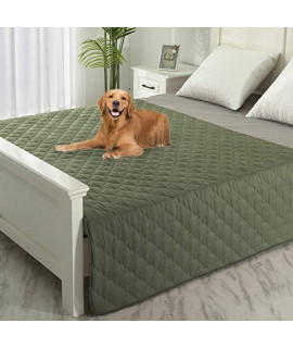 SPXTEX Dog Bed Covers Dog Rugs Pet Pads Puppy Pads Washable Pee Pads for Dog Blankets for Couch Protection Super Soft Pet Bed Covers for Dog Training Pads 1 Piece 82"x102" Amy Green