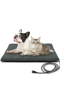 PETNF Outdoor Heated Pet Bed with Waterproof Cover,Pet Heating Pads for Dog,Soft Electric Blanket Auto Temperature Control,Heating Mat for Dog House Cabin Cot Doorway,Rescue Cats