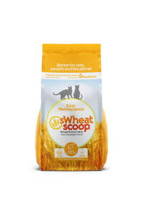 sWheat Scoop Wheat-Based Natural Cat Litter, Wheat and Corn, 25 Pound Bag