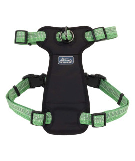 Coastal - K-9 Explorer - Brights Reflective Front-Connect Harness, Meadow, 5/8 x 12-18