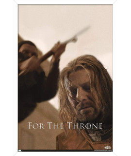 Trends International game of Thrones - Ned Stark Wall Poster, 14725 x 22375, White Framed Version
