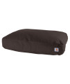 carhartt Firm Duck Dog Bed, Durable canvas Pet Bed with Water-Repellent Shell, Dark Brown, Small