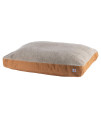 Carhartt Firm Duck Dog Bed, Durable Canvas Pet Bed with Water-Repellent Shell, Carhartt Brown with Sherpa Top, Small