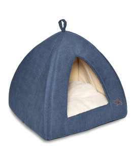 Pet Tent-Soft Bed for Dog and Cat by Best Pet Supplies - Navy, 16 x 16 x H:14